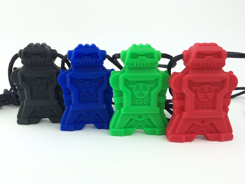 [Australia] - chubuddy Robot Chewy Robotz - Red, Non-Toxic, for Light Chewers (Chew Factor 1.5) 
