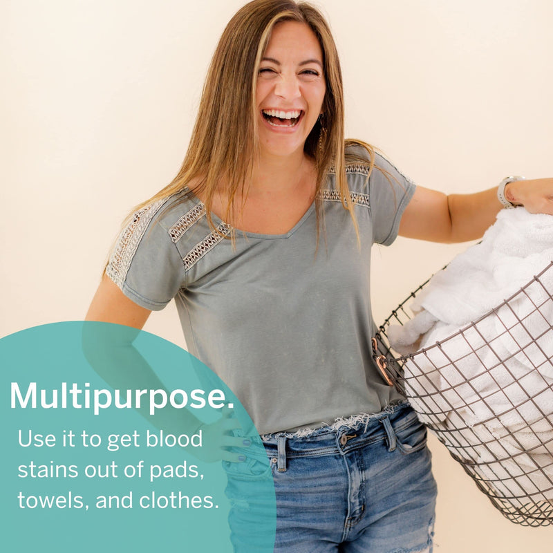 [Australia] - Menstrual Cup Stain Remover - Sterilizer and Cleaner - The Only Wash That Will Completely Remove Stains from Reusable Menstrual Discs | Organic Powder Solution | 5 Packets 