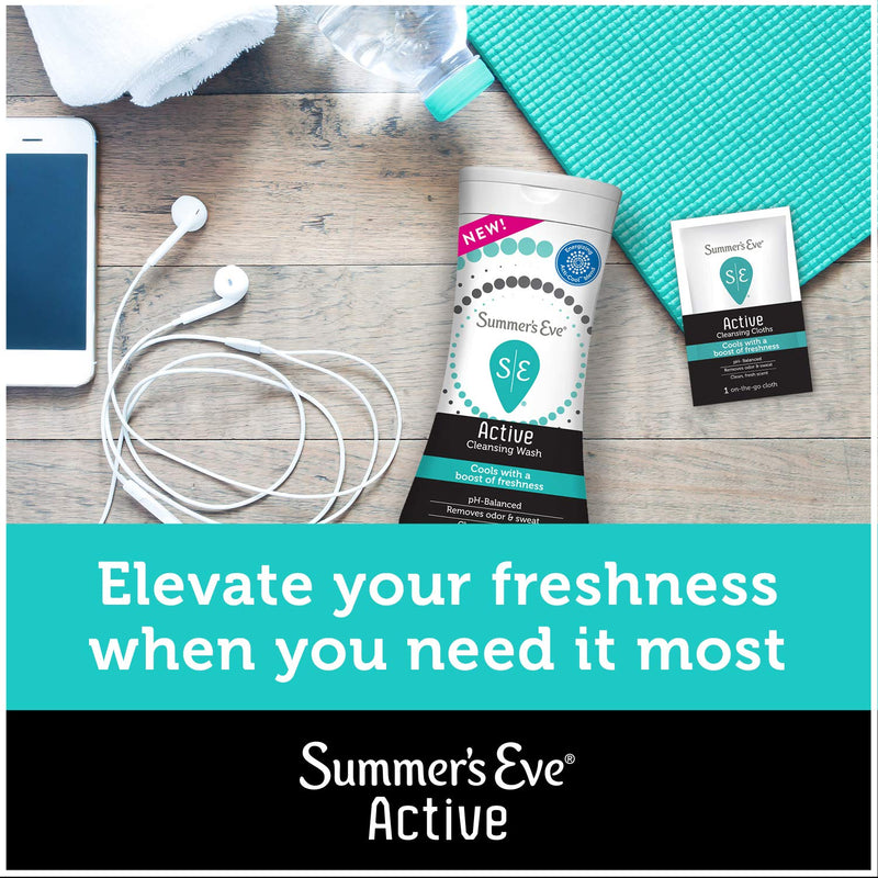 [Australia] - Summer's Eve Active Cooling Feminine Cleansing Wash, mint, eucalyptus, 12 Fl Oz 12 Fl Oz (Pack of 1) 