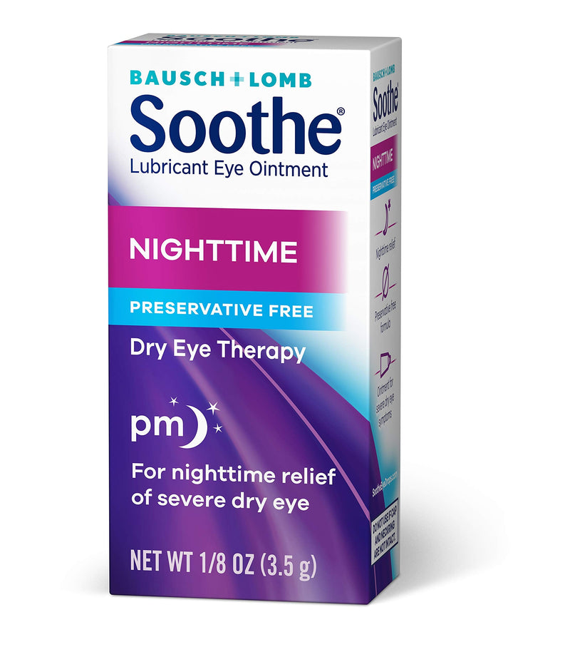 [Australia] - Bausch + Lomb Soothe Lubricant Nighttime Dry Eye Ointment, 0.12 Ounce (Pack of 1) 