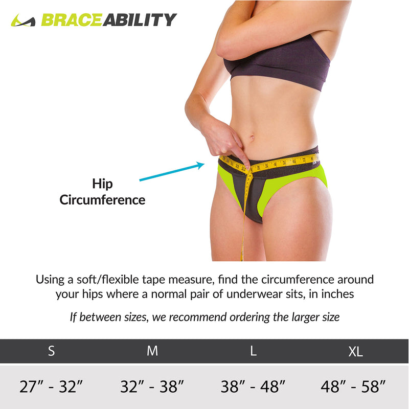 [Australia] - BraceAbility Pelvic Pro Support Belt - Patented, Original Prolapsed Uterus Brace for Women Treating Dropped Bladder, Uterine Prolapse, Vulvar Varicosities, Postpartum, Symphysis Pubis Dysfunction (L) Large 