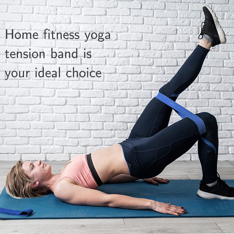 [Australia] - ACTIVE FOREVER Resistance Bands Set of 5, For Resistance Training, Muscle Stretching, Yoga and Other Fitness Exercises Blue 