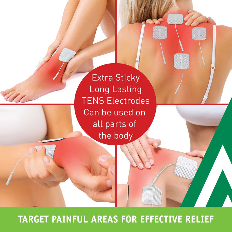 [Australia] - Med-Fit 1® Tens pads 16 pads 4 packs of the highest quality extra long lasting self adhesive Tens pads size 5cm x 5cm 2"x 2" Med-Fit pads use patented Hydro - gel for guaranteed long life 