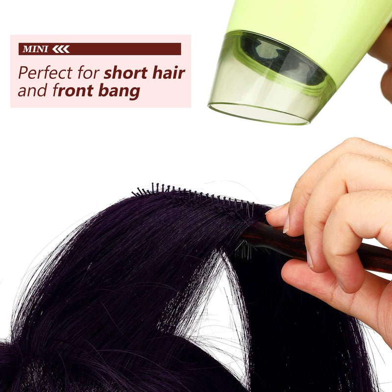 [Australia] - 3 Pieces Small Round Brush for Short Hair, 1 Inch Styling Hair Brush for Pixie Hair, Quiff Roller Nylon Bristle for Bangs, Thin Hair, Fine hair, Curling 