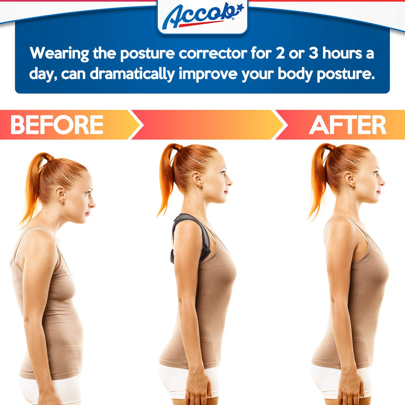 [Australia] - Posture Corrector for Men and Women - Adjustable Upper Back Brace for Clavicle Support and Providing Pain Relief from Neck, Back and Shoulder(Universal) 