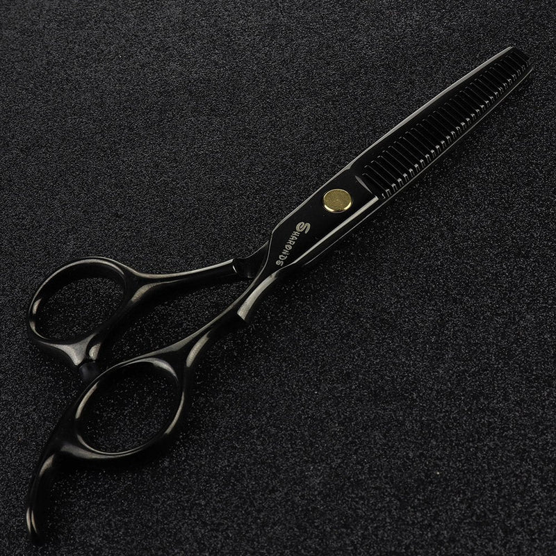 [Australia] - hairstylist Hairdressing professional studio Hair Scissors and Thinning Scissors 6 inch Hairdressing Equipment steel tools (2pcs) 2pcs 