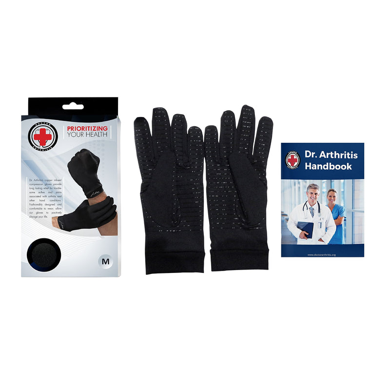 [Australia] - Doctor Developed Copper Arthritis gloves / Compression gloves for Women & Men (X-Large) X-Large 