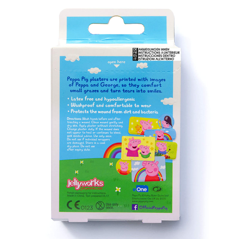 [Australia] - Peppa Pig Plasters for kids | x22 Strips | 4 Sizes | Latex Free | Hypoallergenic | Wash proof | Breathable | CE Certified | Made by Jellyworks Peppa Pig 