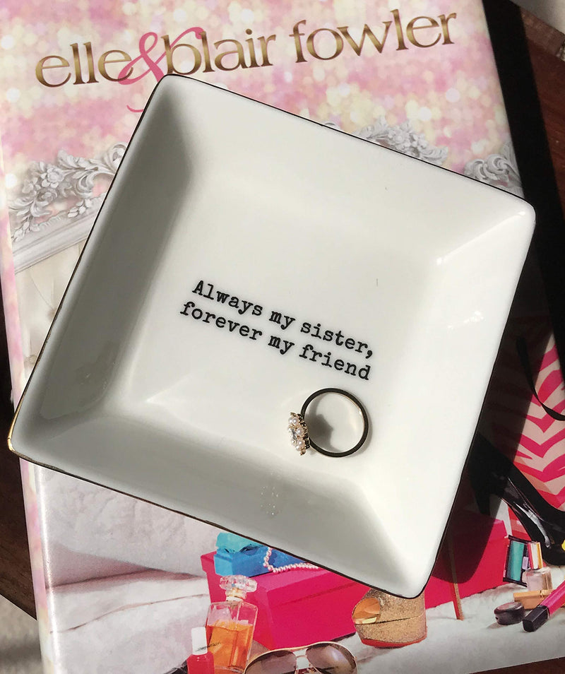 [Australia] - Sister Gift | Jewelry Ring Holder | Elegant Trinket Tray Organizer Dish by Simply Charmed 