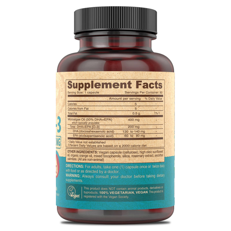 [Australia] - Deva Nutrition Deva Vegan DHA-EPA Delayed Release 90 Count 