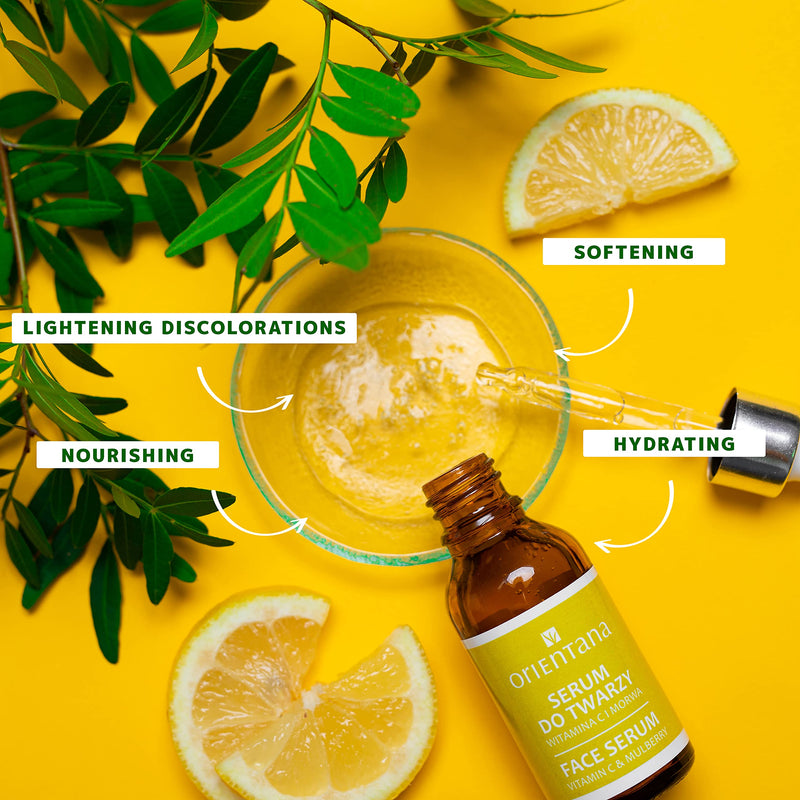 [Australia] - Orientana Bio Face Serum - Vitamin C & Mulberry ‚Äì Day and Night Natural Vegan Organic Anti Aging Moisturiser - Redness Pigmentation & Dark Spot Treatment - Hydrating Firming & Brightening Skin, 30ml 
