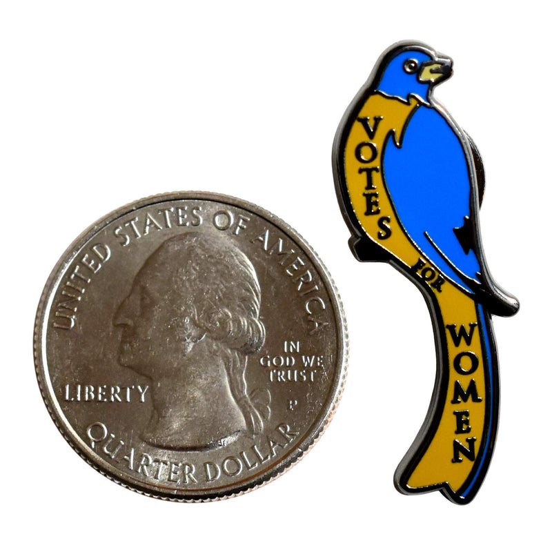 [Australia] - Votes for Women Pin Bird Blue 