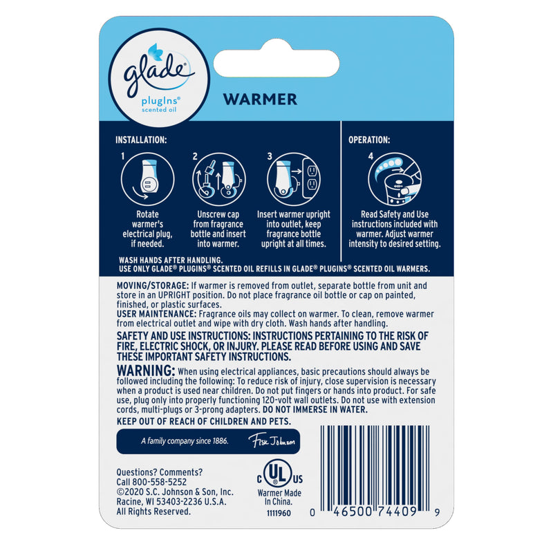 [Australia] - Glade PlugIns Scented Oil Warmer, Air Freshener (Pack of 6) 