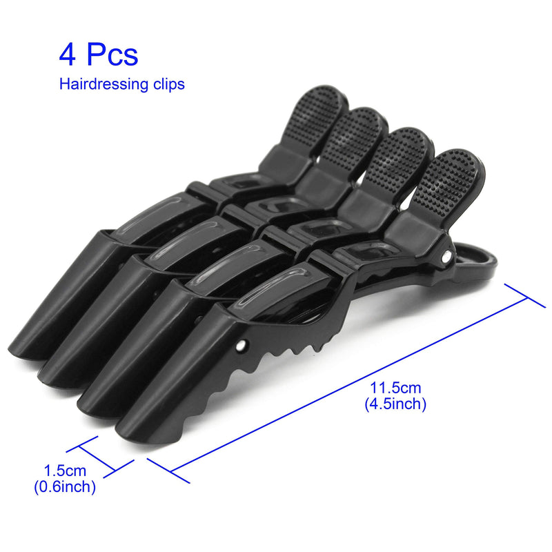 [Australia] - Beayuer 21 Pieces Hair Dye Tools, DIY Salon Hair Coloring Bleaching Tools Set including Hair Tinting Bowl, Dye Brush, Ear Cover, Hair Highlighting Cape, Shawl, Gloves, Hair Clip Kits (21 Pcs, Black) 21 Count (Pack of 1) 