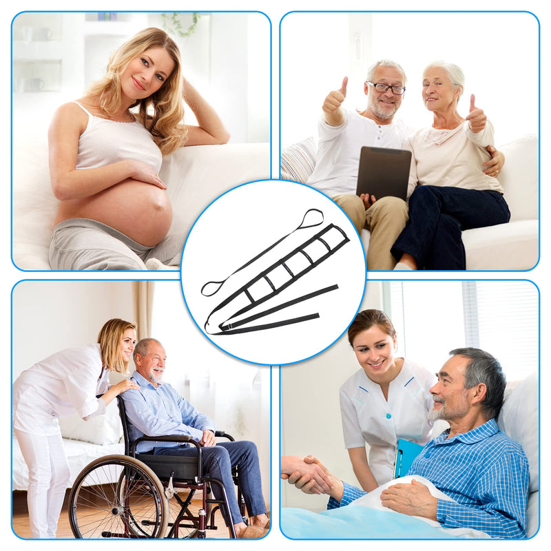 [Australia] - Adjustable Bed Ladder Assist, Bed Ladder Straps with Handles, 6 Handle Bed Ladder Straps for Adults, Elderly, Disabled. 