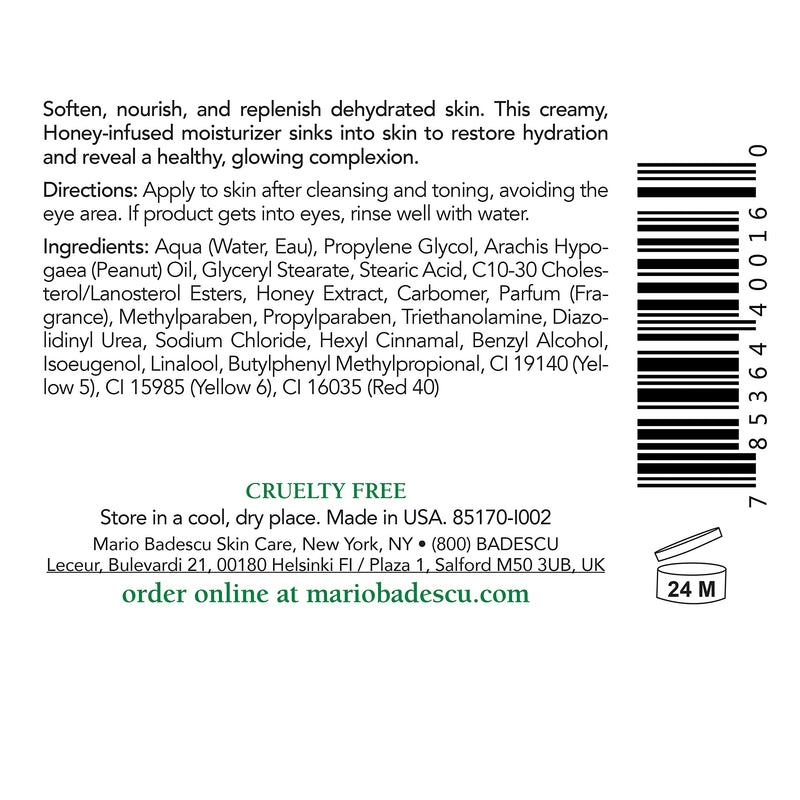 [Australia] - Mario Badescu Honey Moisturizer, 2 Fl Oz 