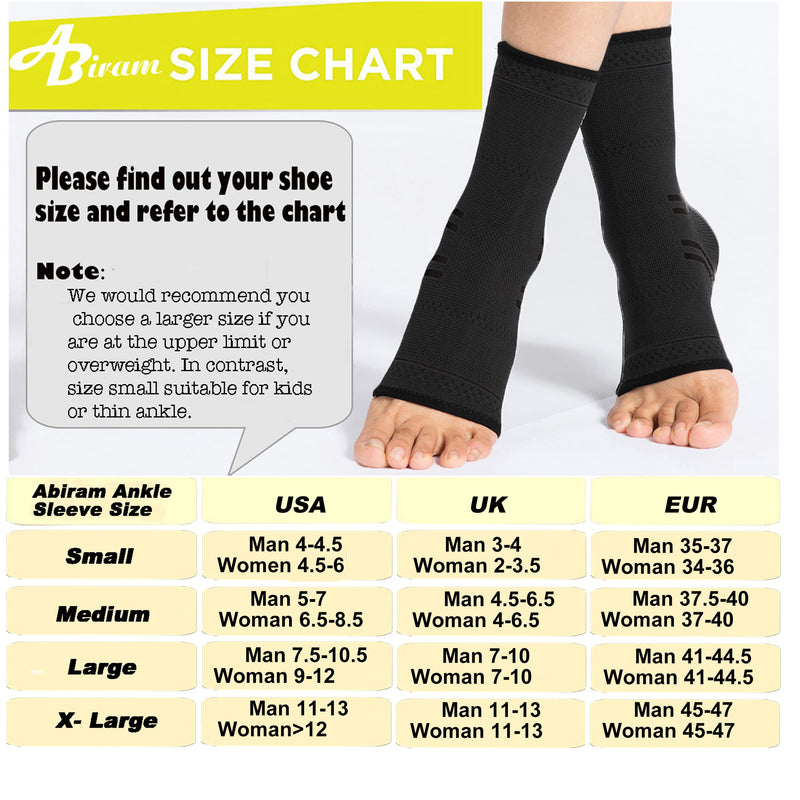 [Australia] - JUPITER Foot Sleeve (Pair) with Compression Wrap, Ankle Brace For Arch, Ankle Support, Football, Basketball, Volleyball, Running, For Sprained Foot, Tendonitis, Plantar Fasciitis… Black Medium 