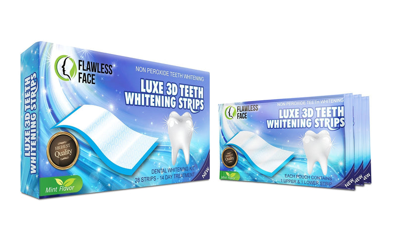 [Australia] - Teeth Whitening Strips - 28 Strips for Natural Clean Smile - 14 Days Advanced Non-Peroxide Teeth Whitening Kit - Home Tooth Whitening Non Crest Treatment 3D Advanced Effects - Free P&P - UK Seller 