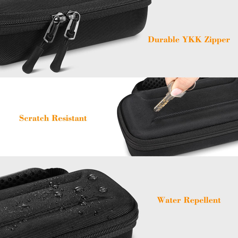 [Australia] - MEDMAX Insulin Vial Carrying Cooler Case, Portable Water Resistant Insulated Diabetic Organizer Protective Hard Shell Medical Travel Case with One Ice Brick (Black) Black 