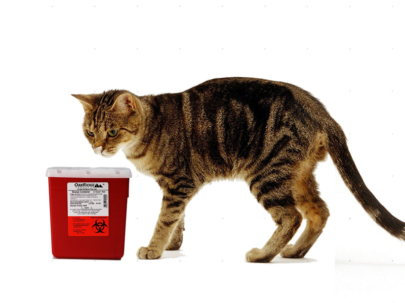 [Australia] - Oakridge Products 2.2 Quart Size Needle Disposal Container | Personal use Size | Rotary lid 