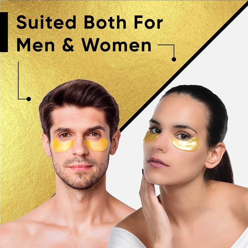 [Australia] - Under Eye Patches (20 Pairs) - 24K Gold Eye Mask - Under Eye Mask, Dark Circles under Eye Treatment for Women and Men - Eye Patches for Puffy Eyes, Anti Aging, Vegan Eye Masks, Under Eye Gel Patches 