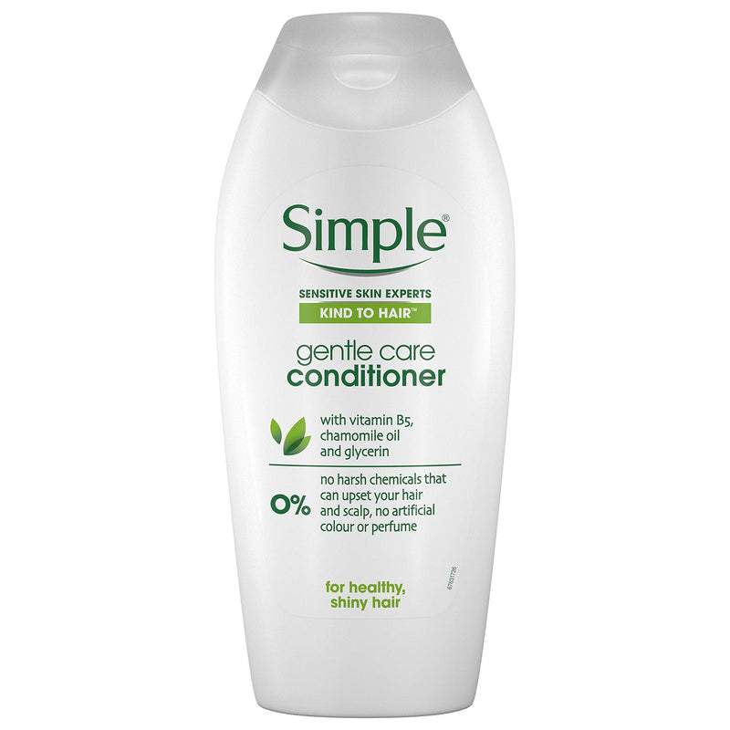 [Australia] - Simple, Sensitive and Kind To Hair Hydrating and Moisturising Conditioner for Men and Women, Professional Deep Cleansing for All Hair Types and Colours, Bulk Pack (6 x 400 ml) 