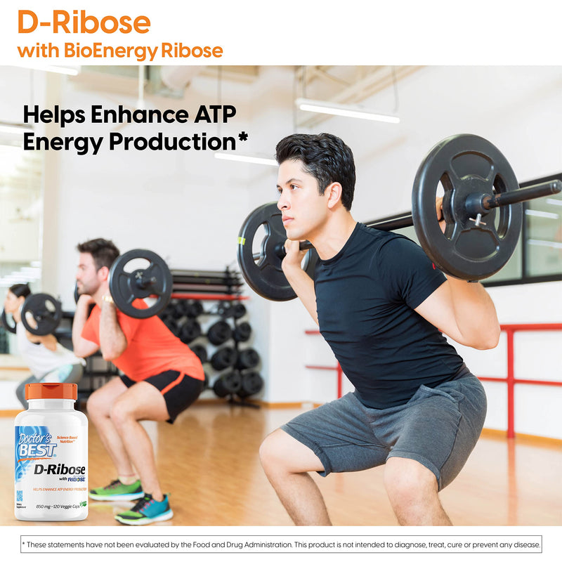 [Australia] - Doctor's Best D-Ribose with Bioenergy Ribose, Vegan, Energy Enhancement, 120 Veggie Caps, White (DRB-00193) 