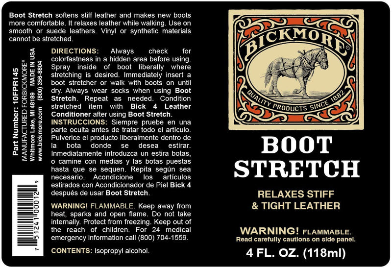 [Australia] - Bickmore Boot & Shoe Professional Leather Stretcher Spray - Stretch Tight Fitting Boots, Gloves, Bags + More | Suede & Nubuck | for Women and Men 