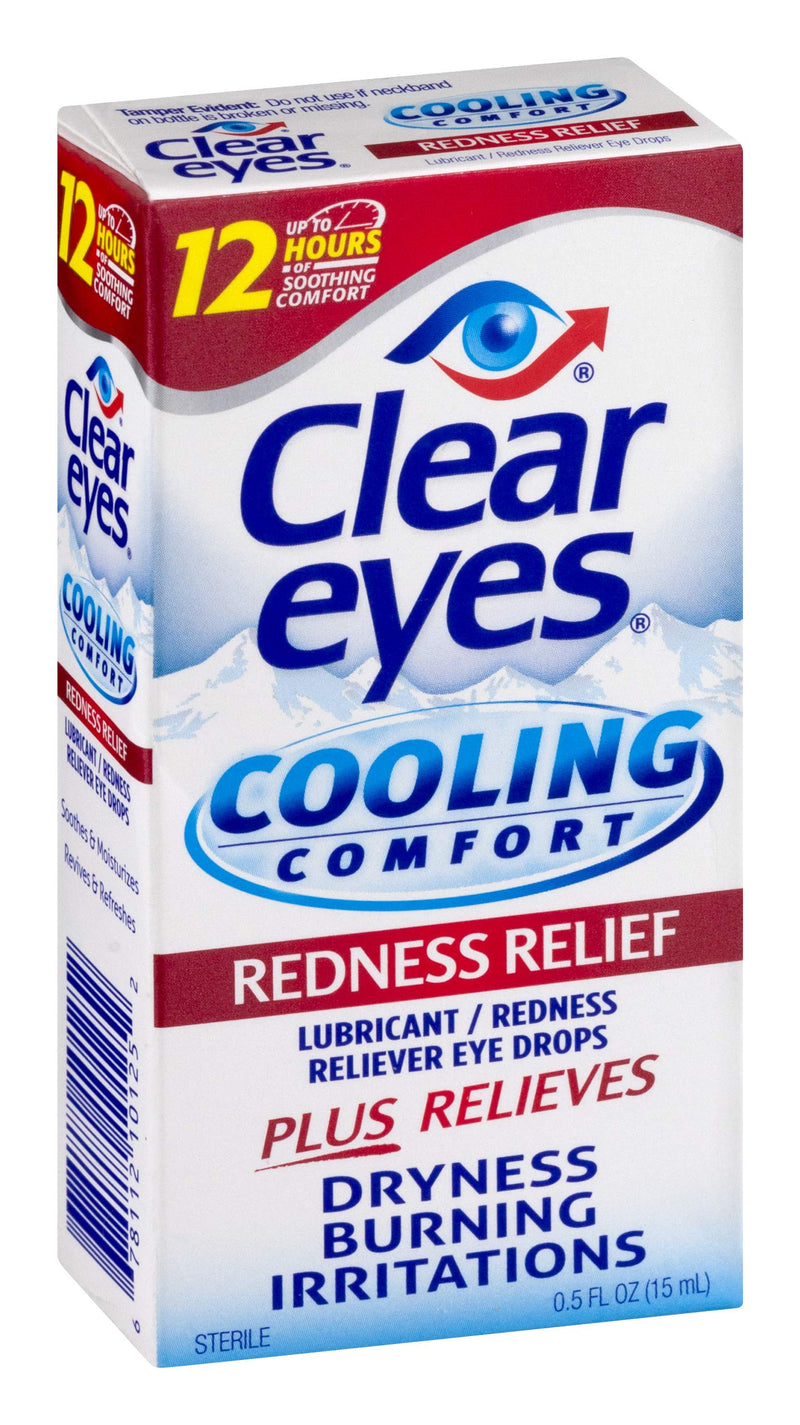 [Australia] - Clear Eyes Cooling Comfort Relief Eye Drops, 0.5 Fl Oz Redness Relief 