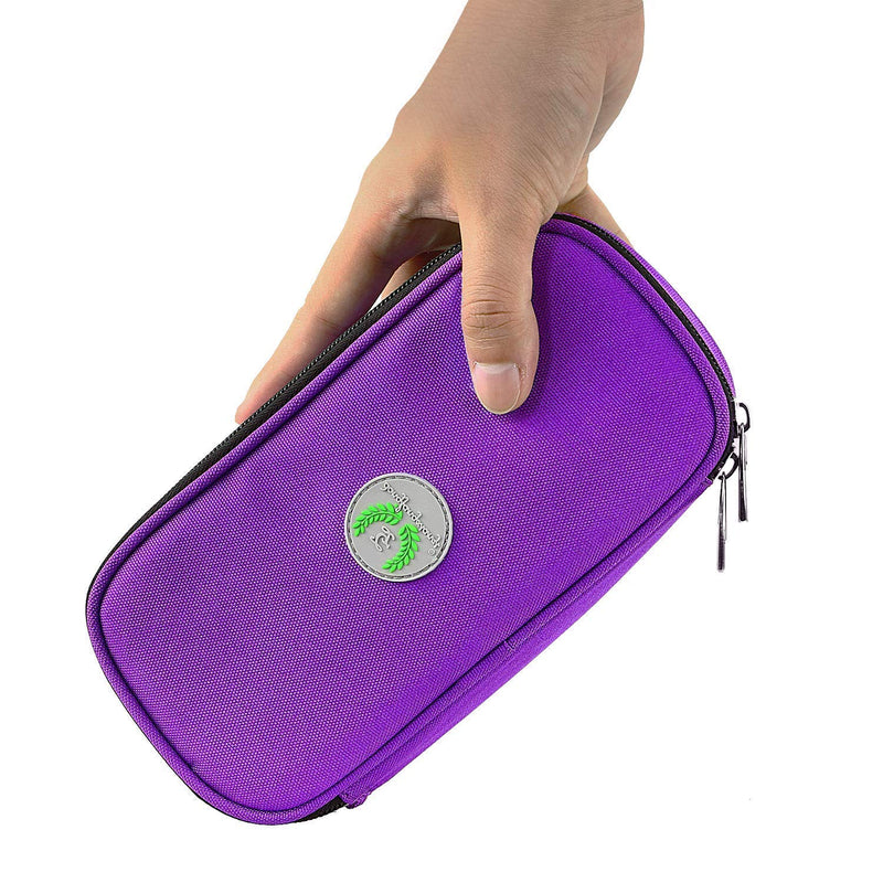 [Australia] - YOUSHARES Insulin Cooler Travel Case - Medication Diabetic Insulated Organizer Portable Cooling Bag for Insulin Pen and Diabetic Supplies with 2 Cooler Ice Pack (Purple) Purple 