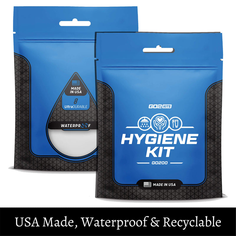 [Australia] - Go2Kits Hygiene Toiletry PPE Kits for Travel, Business, Charity Made in USA (1 Pack) 1 Pack 