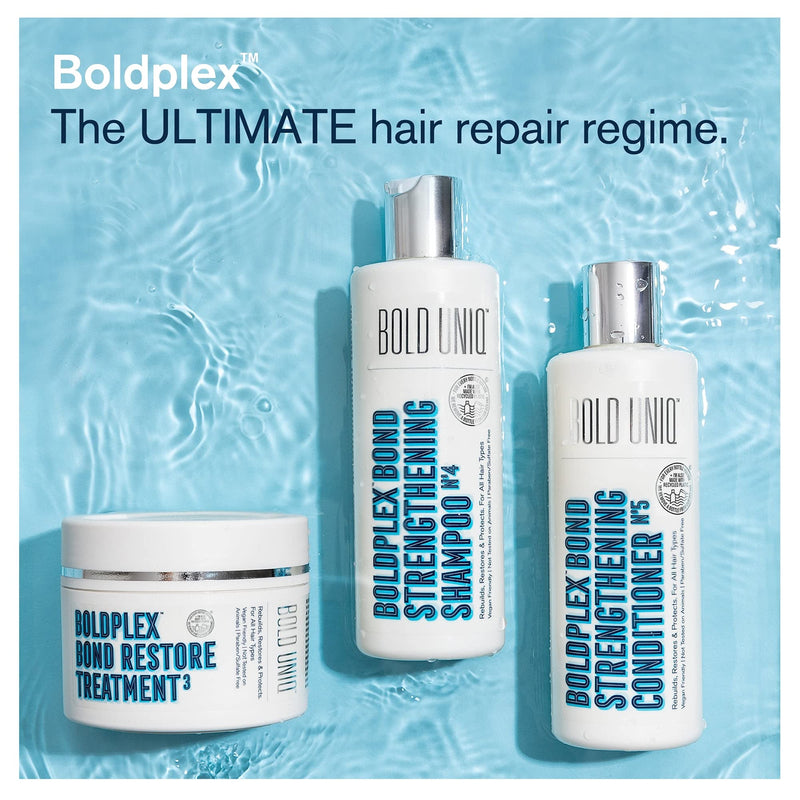 [Australia] - BoldPlex 3 Bond Repair Hair Protein Treatment Mask for Dry Damaged hair - Hydrating & Conditioning for Curly, Coloured, Frizzy, Broken or Bleached Hair. Paraben & Sulphate free. Vegan & Cruelty Free 