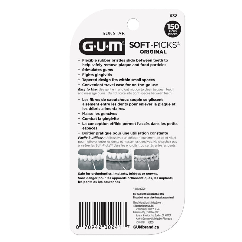 [Australia] - GUM-6326RA Soft-Picks Original Dental Picks, 150 Count 