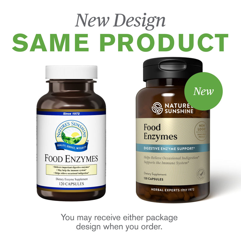 [Australia] - Nature's Sunshine Food Enzymes, 120 Capsules | Digestive Enzymes with Betaine HCL Support the Digestive System and Provide Occasional Indigestion Relief 1 