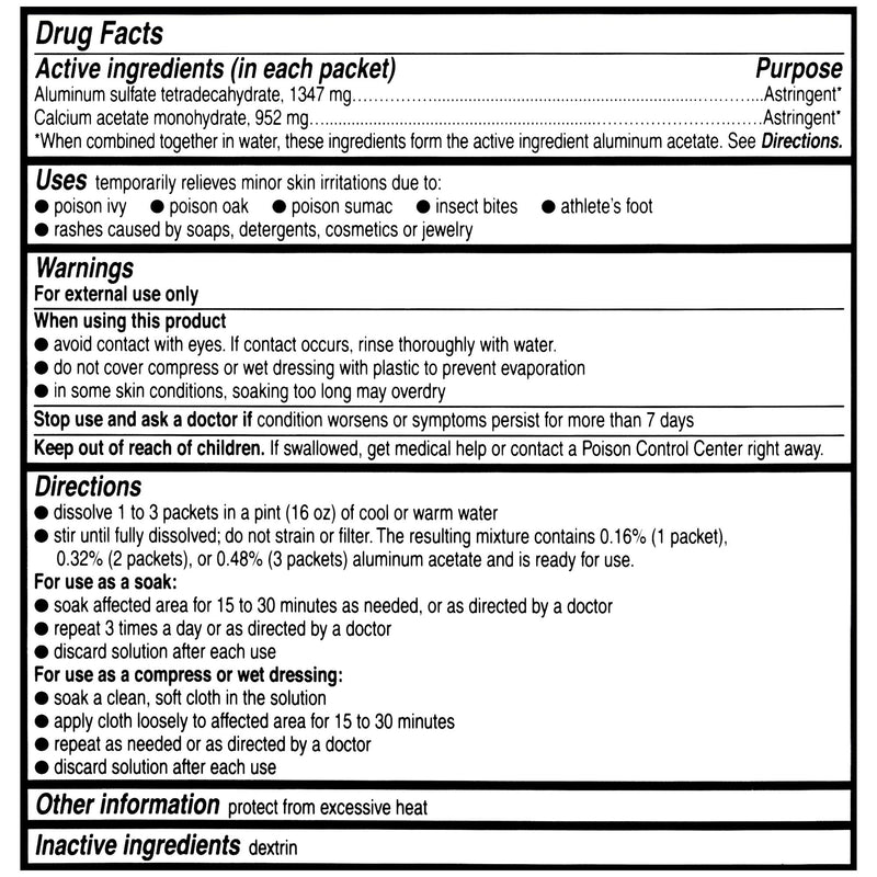 [Australia] - Domeboro Medicated Soak Rash Relief (Burow’s Solution), 12 Count (Pack of 1) - Packaging May Vary 12 Count (Pack of 1) 
