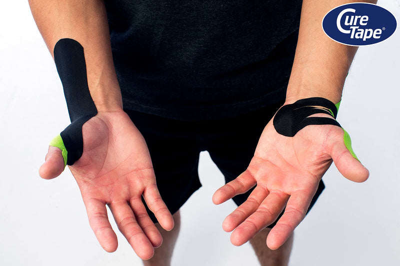 [Australia] - CureTape® Sports Kinesiology Tape | 30% Stronger Adhesion for Extreme Sporting Conditions | Waterproof & Quick Dry Viscose | Recover Faster, Train Harder! (Black) 0 