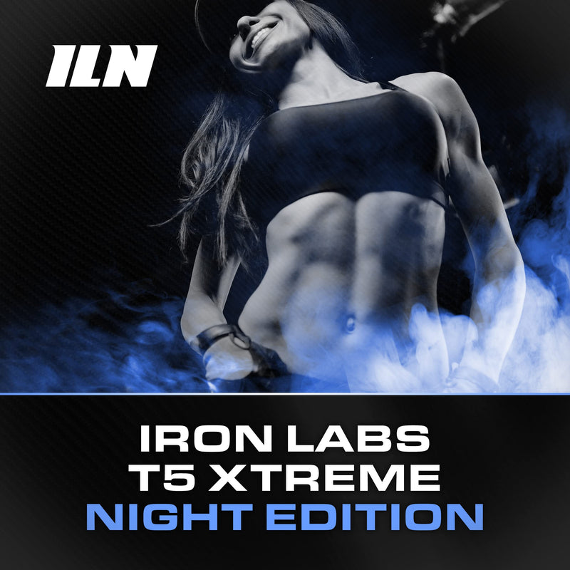 [Australia] - Iron Labs T5 Xtreme Night - Potent Overnight Formulation - Keto Friendly - with CLA, Green Tea, Chromium & Alpha Lipoic Acid (60 Vegan Capsules) Night Edition 