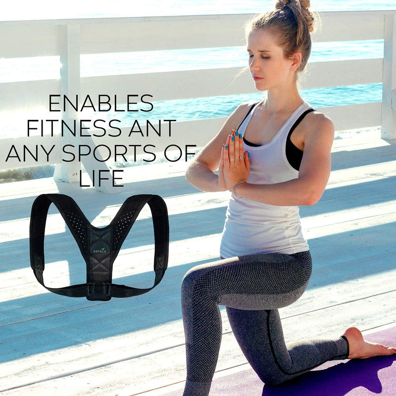 [Australia] - Posture Corrector for Women and Men, Adjustable Back Straightener and Providing Pain Relief from Neck, Back & Shoulder, Breathable Back Support straightener - Regular 