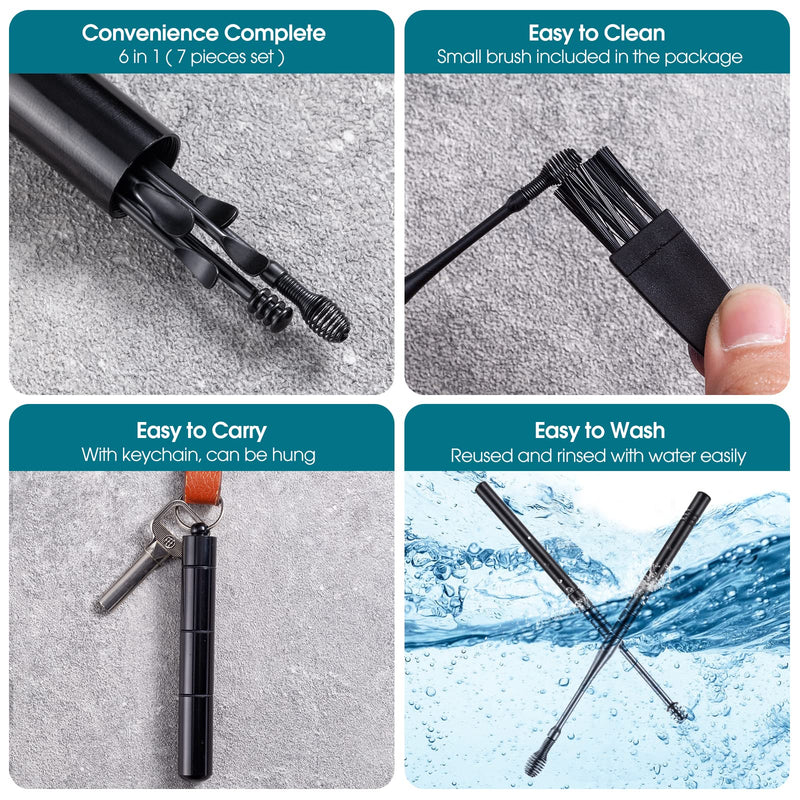 [Australia] - 11 Pcs Ear Wax Removal, Ear Cleaner Ear Wax Removal Tool, Ear Cleaning Kit Earwax Removal Kit Stainless Steel Ear Pick Set with Cleaning Brush and Storage Box 11 Pcs Ear Wax Removal Tool 