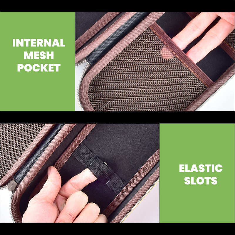 [Australia] - Stethoscope Case Compatible with 3M Littmann Classic III Monitoring/Lightweight II S.E/Cardiology IV Diagnostic/MDF Acoustica Stethoscopes, Extra Pocket for Doctor & Nurse Accessories (Chocolate) Chocolate 
