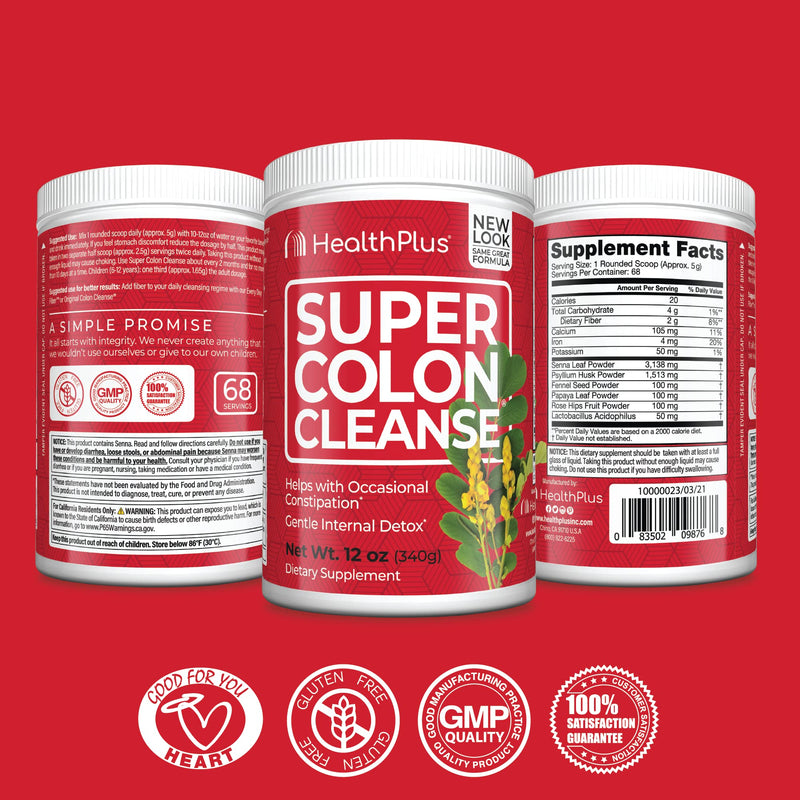 [Australia] - Health Plus Super Colon Cleanse, 45 Servings, 12 Ounce (Pack of 1) 