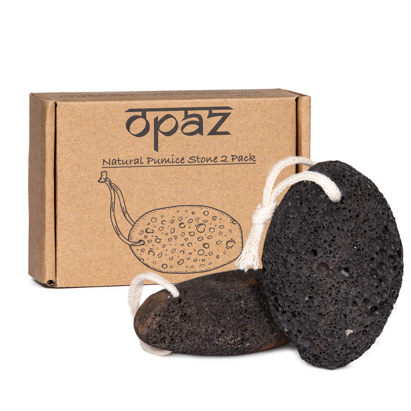 [Australia] - Opaz Pumice 2 pack Natural Earth Lava Stone Pedicure kit Tool Hard Skin Callus Remover for Feet and Hands 