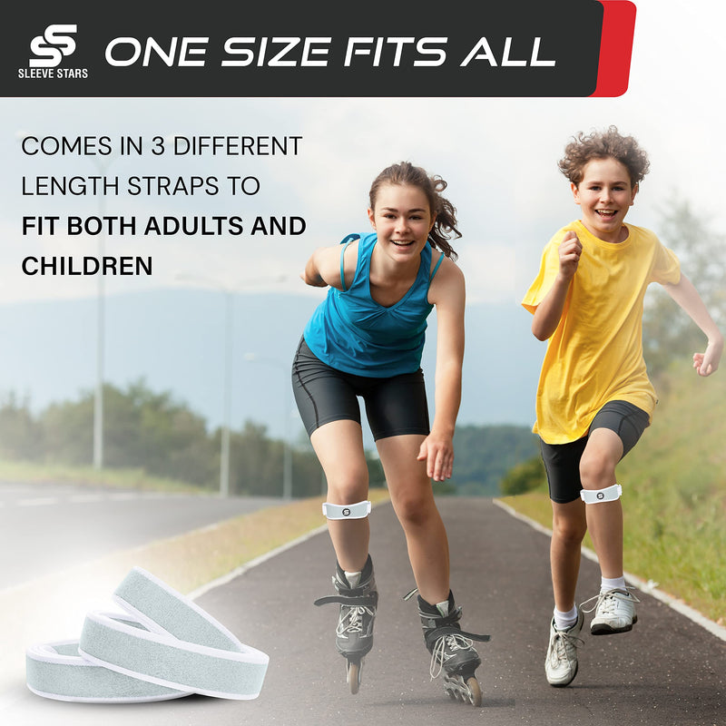 [Australia] - Sleeve Stars Patella Strap Osgood Schlatter Knee Brace w/ 3 Lengths for Kids, Youth, Women & Men, Swedish Brand Patellar Tendon Support Strap for Arthritis, Knee Tendonitis & Knee Support Band (Mint Green) 1 Mint Green 