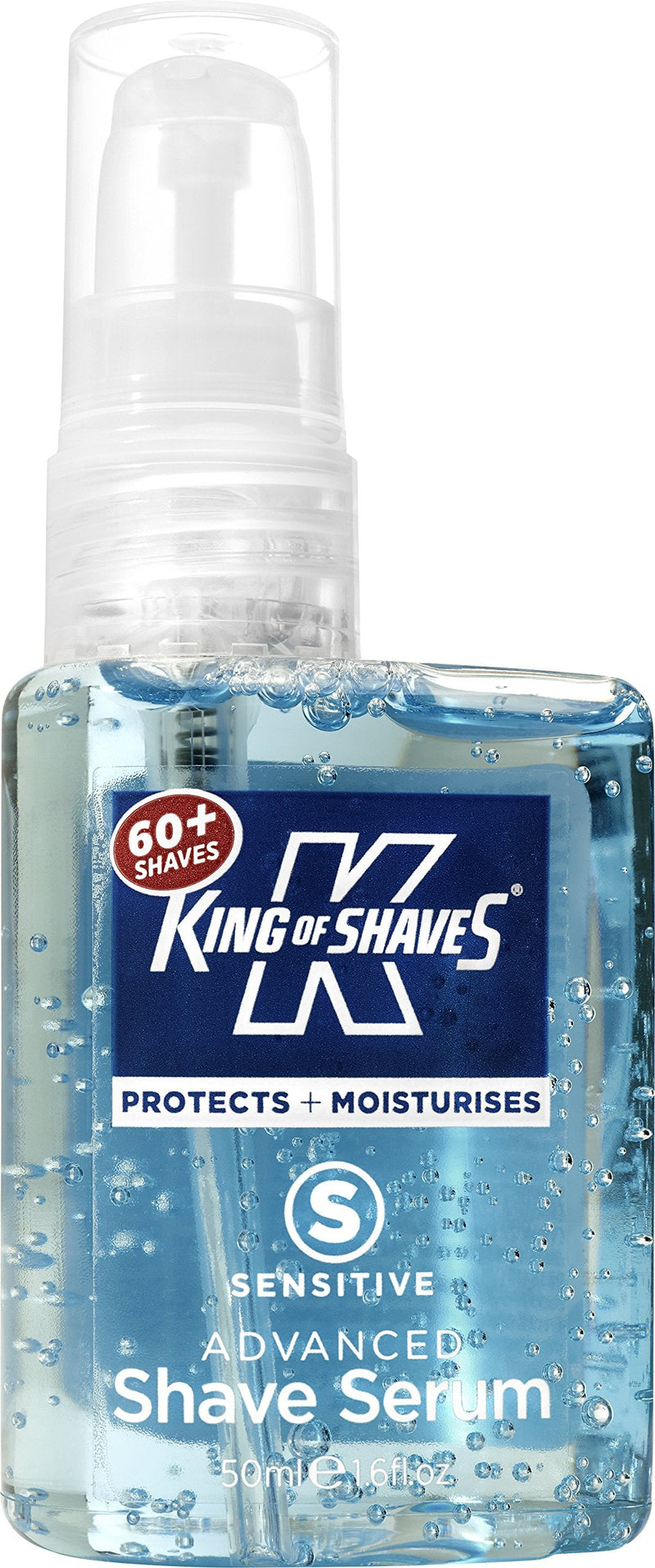 [Australia] - King of Shaves Advanced Sensitive Shaving Face Serum for Men, Low Foam, Protects & Moisturises, Vegan & Vegetarian Friendly 50ml - Twin Pack 50 ml (Pack of 2) 