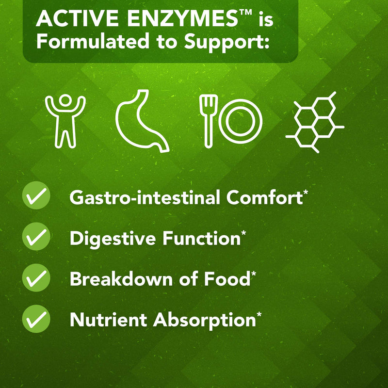 [Australia] - Vital Plan Active Enzymes Supplement by Dr. Bill Rawls - Digestive Enzymes for Gut Health & Digestion - Protease, Bromelain, Lactase, Amylase & Lipase 