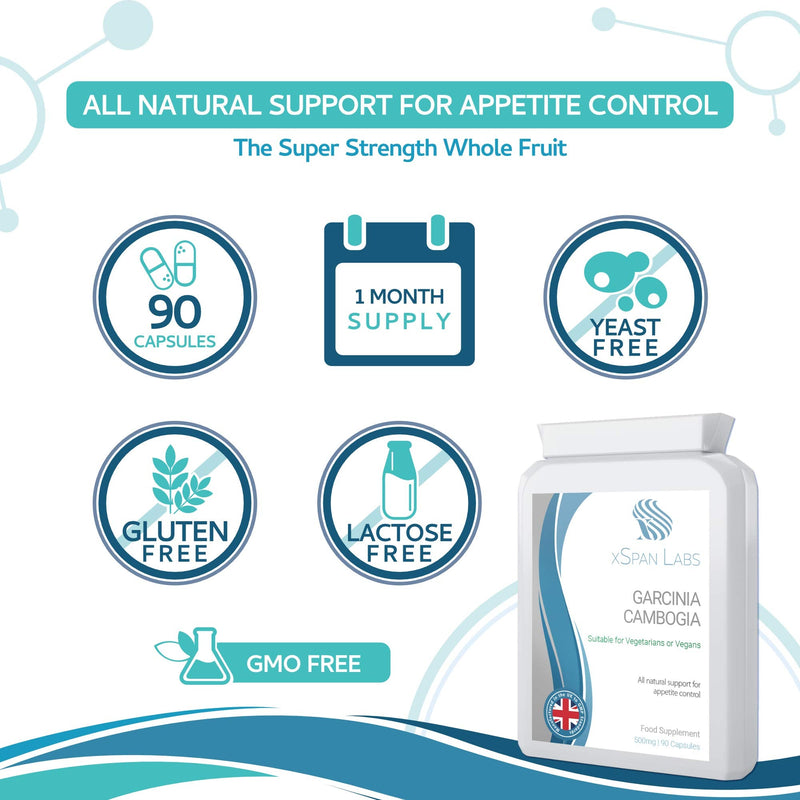 [Australia] - Garcinia Cambogia 1500mg Daily Dosage –with Added Chromium Picolinate for Rapid Absorption – 30 Day Supply of The Super Strength Whole Fruit – Manufactured in The UK 