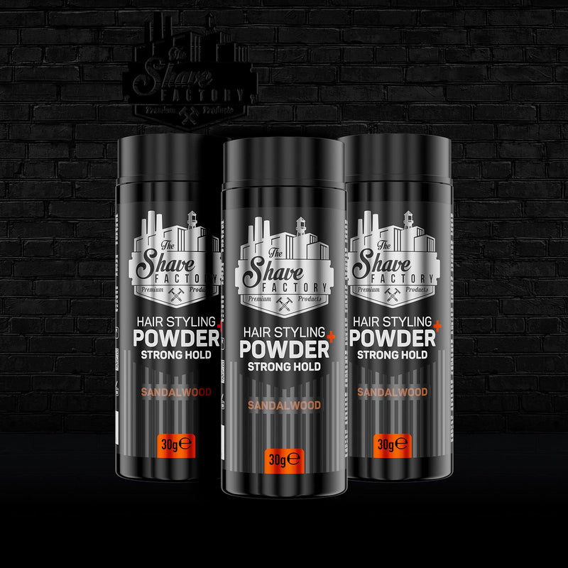 [Australia] - The Shave Factory Hair Styling Powder 30g. Mattifying&Volumizing Powder with Maximum Control-Elegant Design, Ease Of Use, Flexible and Long-Lasting Hold Product For Professional Barbers (1) 