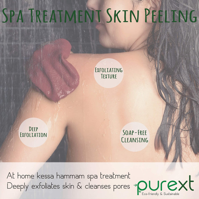 [Australia] - PureXT 3 Exfoliating Gloves - Kessa Hammam Body Scrubber - Fake Tan Remover Exfoliator Mitts (Mixed) 