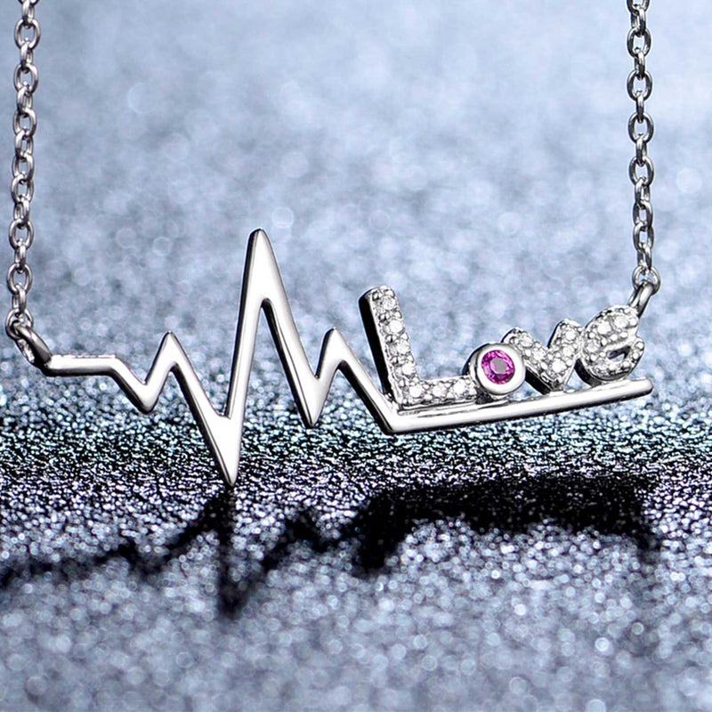 [Australia] - SPARKL Jewellry 925 Sterling Silver Star Pendant Necklaces Star Necklace Chain for Women and Girls Cardiogram Cross 