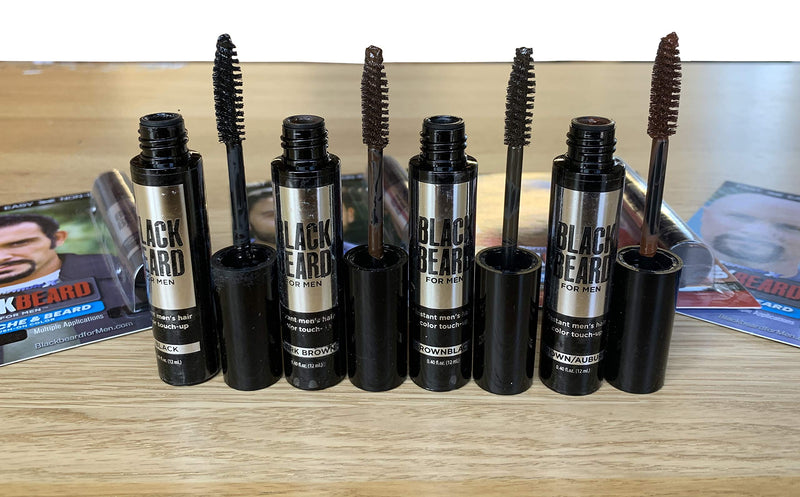 [Australia] - Blackbeard for Men - temporary brush on colour 12ml (0.40oz) BLACK (BLK-BRDBLK) BLK-BRDBLK 